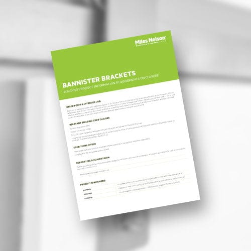 BPIR &ndash; Bannister Brackets cover