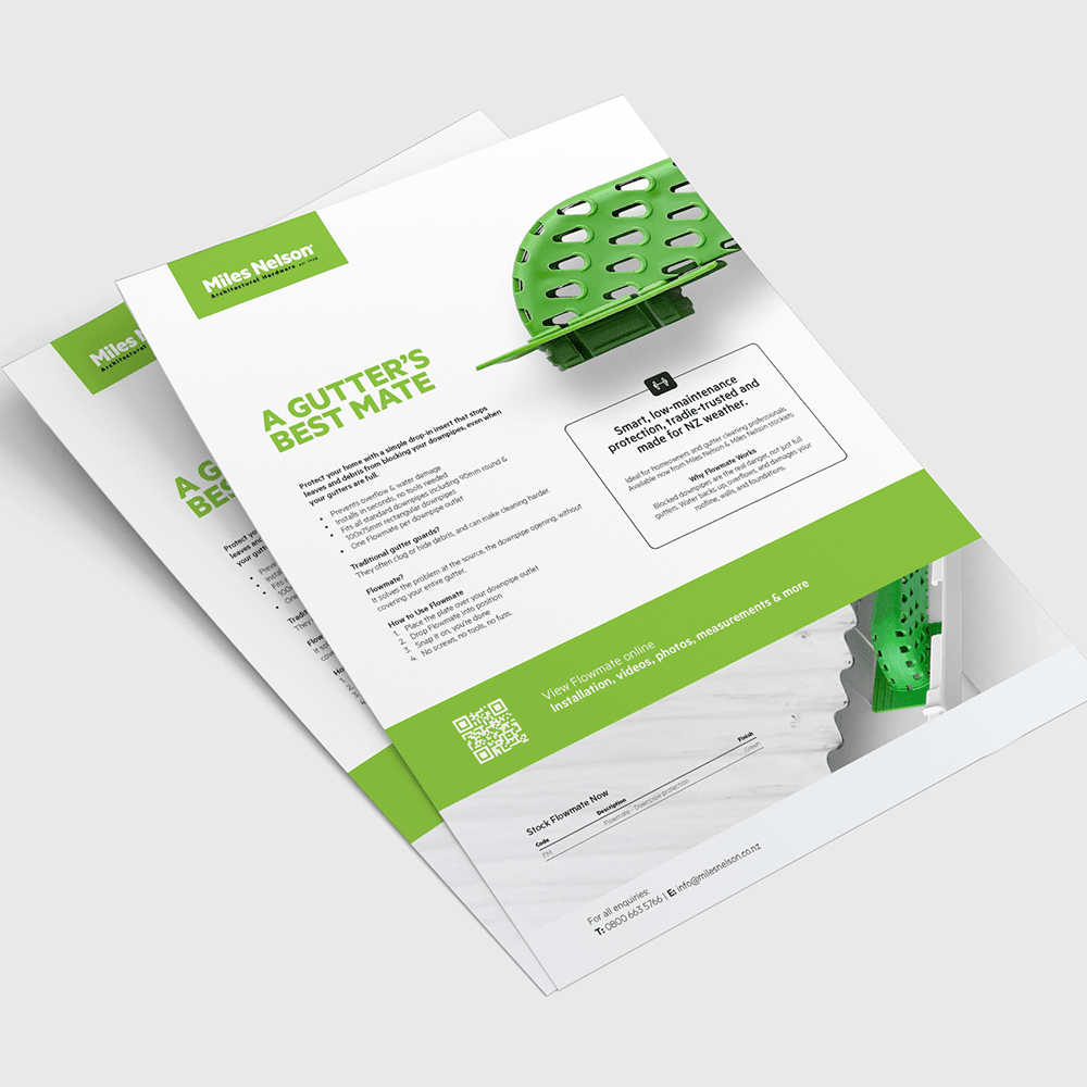 Flowmate &mdash; Smart Downpipe Protection flyer cover